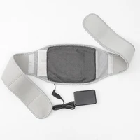 USB Electric Heating Waist Belt Massage Lumbar Support Warm Abdomen for Back Pain Relief Belt（Excluding Power Bank） 5