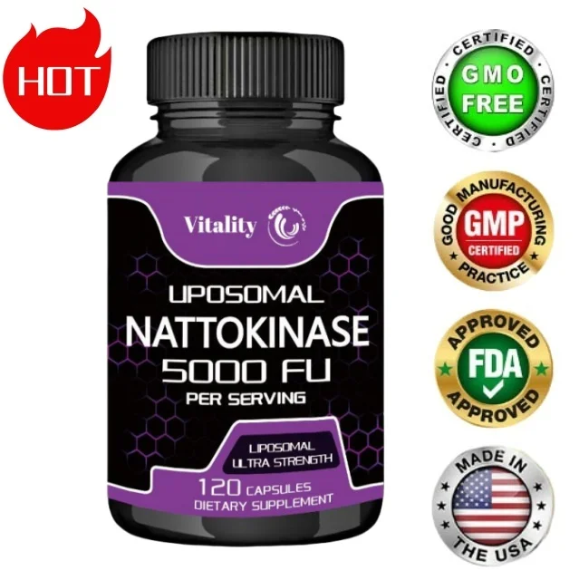 

Vitality Naturally Organic Nattokinase-Serine Peptidase Gluten Free, Non-GMO 30/60/120 Vegetarian Capsules