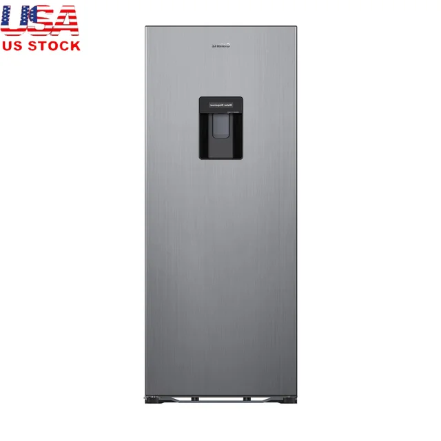 6.5 Cu ft One Door Refrigerator with Water Dispenser Adjustable Racks Energy Efficient Freestanding Compact Fridge Dorm Office 1