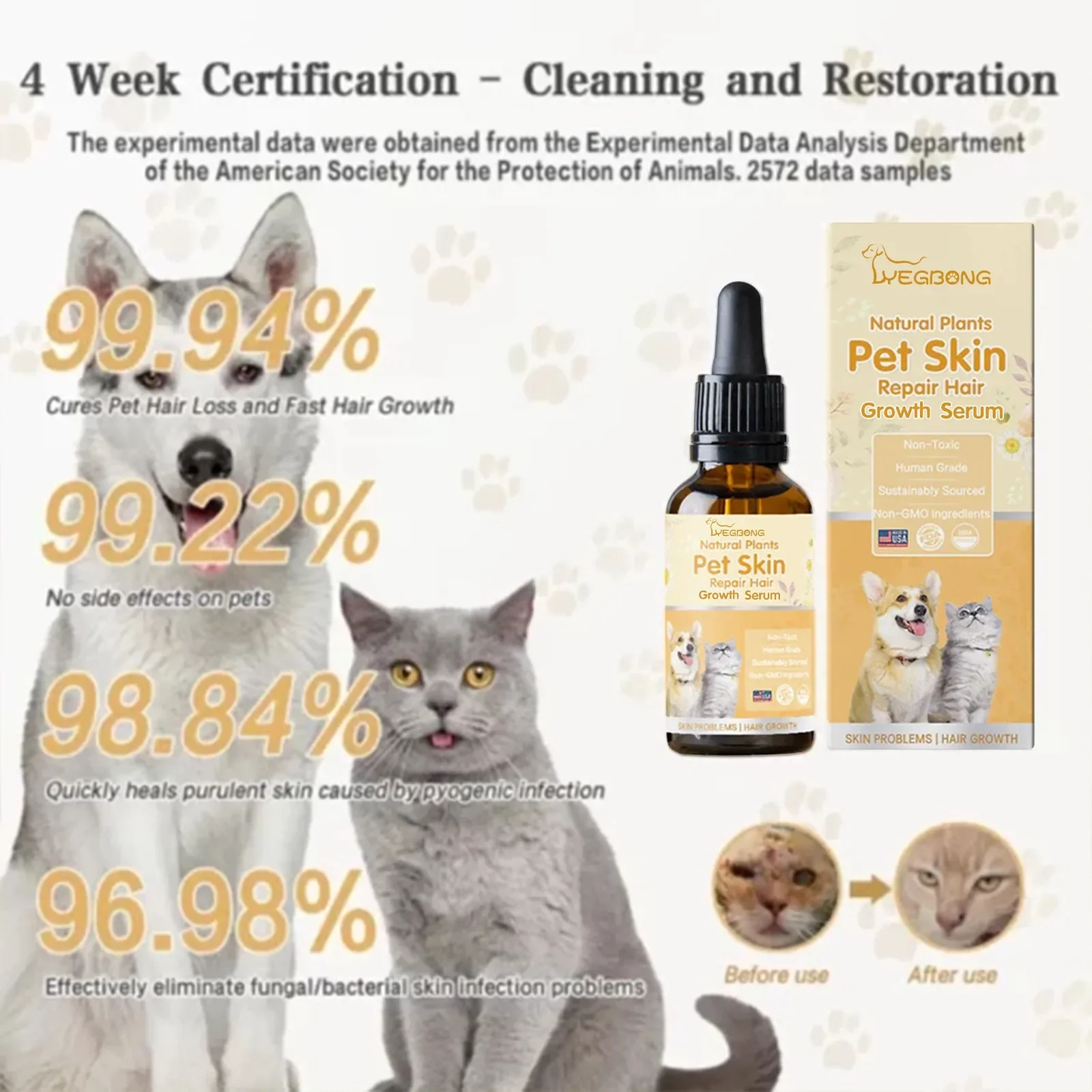 Pet Moss Essence Anti-Itch Anti-flea Mites Ticks Spray For Cat And Dog Skin Problems Pet Healthy Care pet anti flea spray