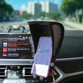 Protezione solare per telefono cellulare per auto Ombrello per telefono Parasole per moto Bici Auto Accessori interni per auto antiscottatura