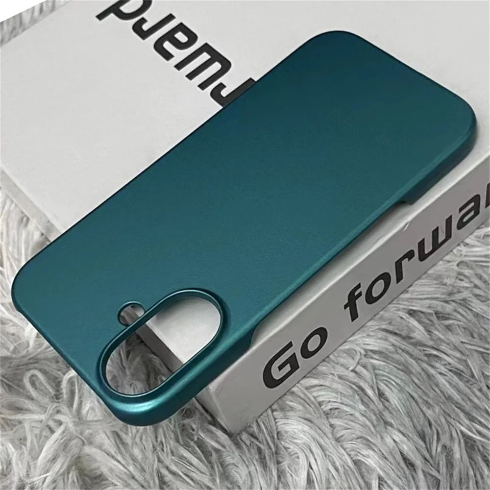 Coque de protection de luxe ultra fine en PC mat sans cadre pour iPhone 16 15 14 13 12 11 Pro Max Plus Mini Xs XR 7 8_voghion.com