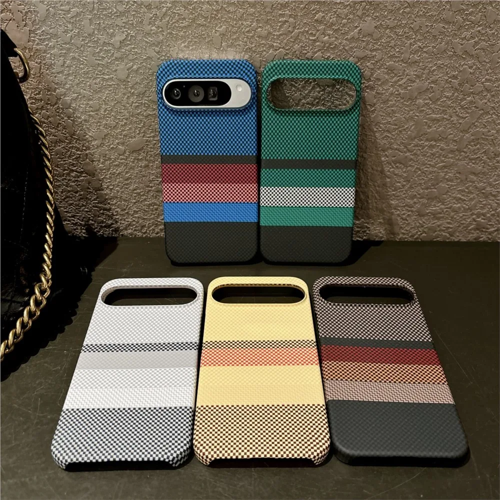 Carbon Fiber Texture Magnetic Hard Case for Google Pixel - Ultra Thin with MagSafe Charging Compatibility