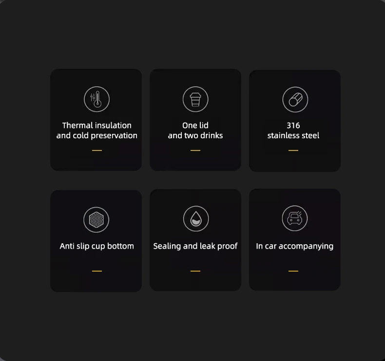 Loft Free Stainless Steel Vacuum Ceramic Double Drinking Cup 600Ml