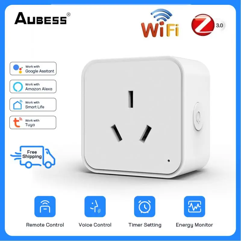 Aubess Tuya Wifi/zigbee Smart Socket, Au 16a Alexa Voice Remote Timer