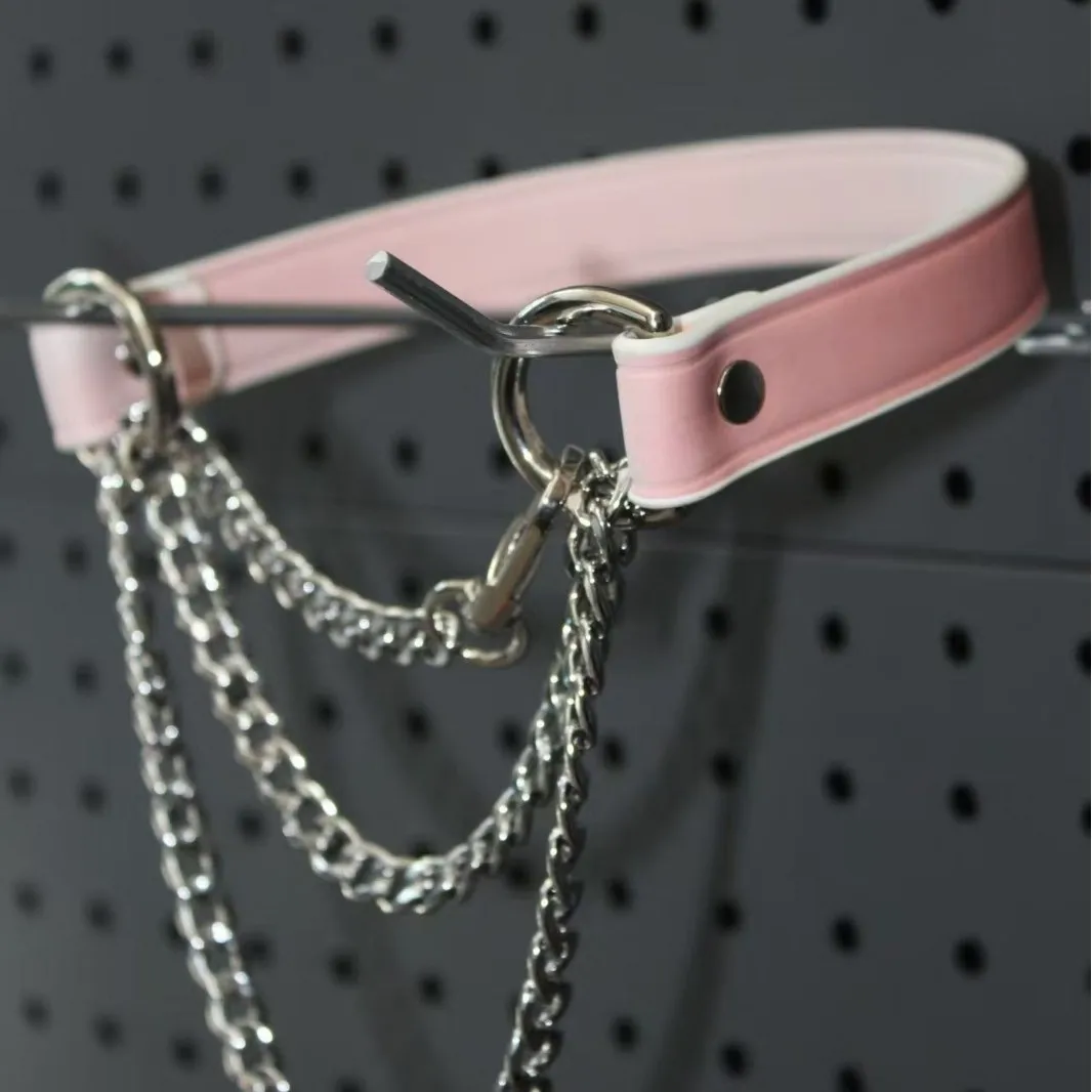 Colar Erótico SM em Couro Genuíno, Estilo Punk, Gargantilha, para Casal Adulto, Bondage, Cosplay, Luxo, Moda Personalizada_voghion.com