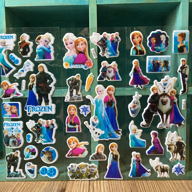 12PCS Disney Princess Frozen Party Favor Stickers Girl Party Return Gift Souvenir Cute Giveaway 1
