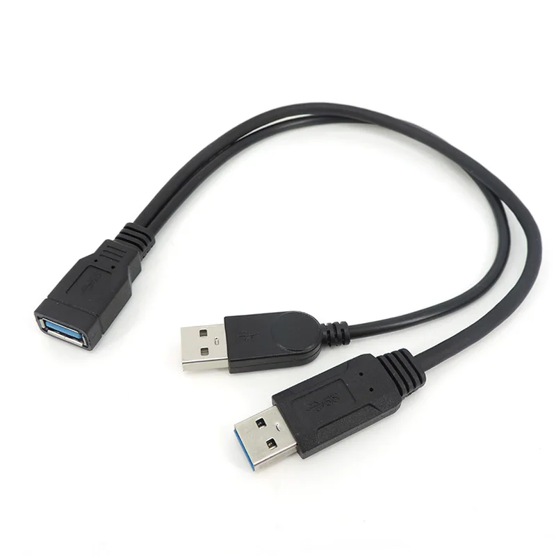 

Зарядный кабель с двумя USB-портами 3,0, 2,0, 30 см