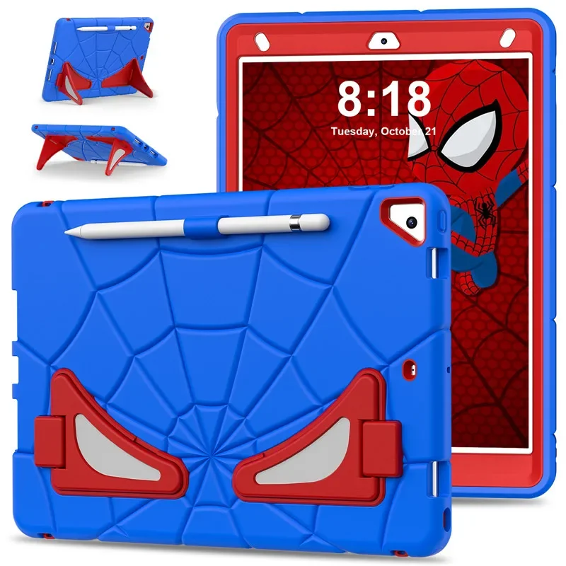 Capa de Suporte de Silicone Híbrido para Apple Ipad Estojo Seguro para Crianças Ipad 10.2 9th 8th 7th Generation2023 2023 2023