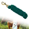 Horse Lead Rope Horse Leash Rope Cord Heavy Duty Rein for Training & Walking Lunge Line with Bolt Snap Clip Horse Training Leash 4