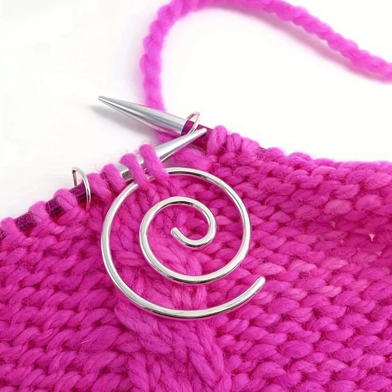 Spiral Knitting Needle Safety Fasteners Stainless Steel Knitting Needle