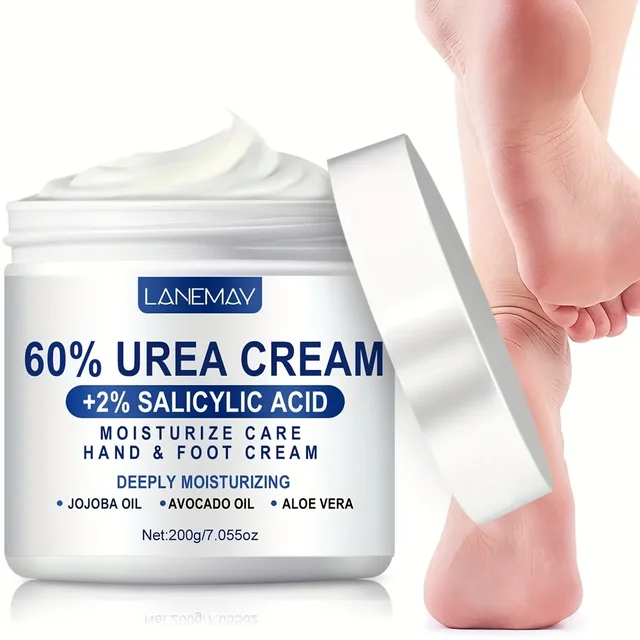 60% Urea Cream for Hand & Foot, Moisturizing Cream Rich in Salicylic Acid and Glycerin , Suitable for Dry, Rough, Cracked Heels 1