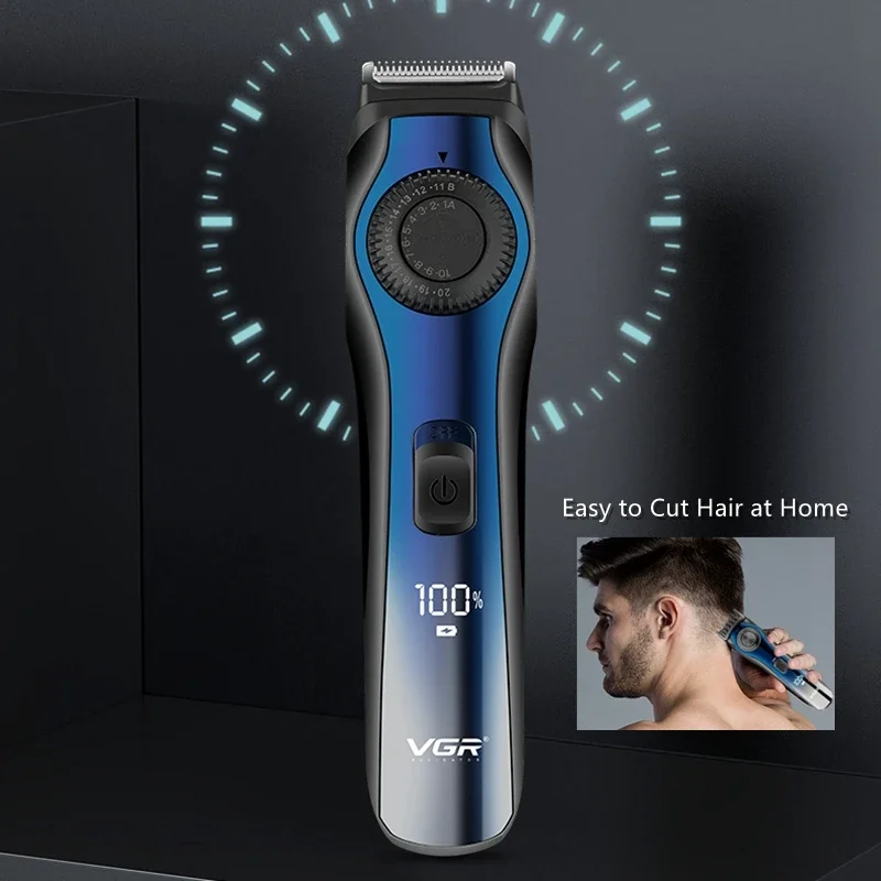 Hair Trimmer VGR Cord/Cordless 1-20mm Adjustable Beard Hair Trimmer for Men Grooming Edge Rechargeable Electric Hair Clipper With 38 Setting hair trimmer hair clipper