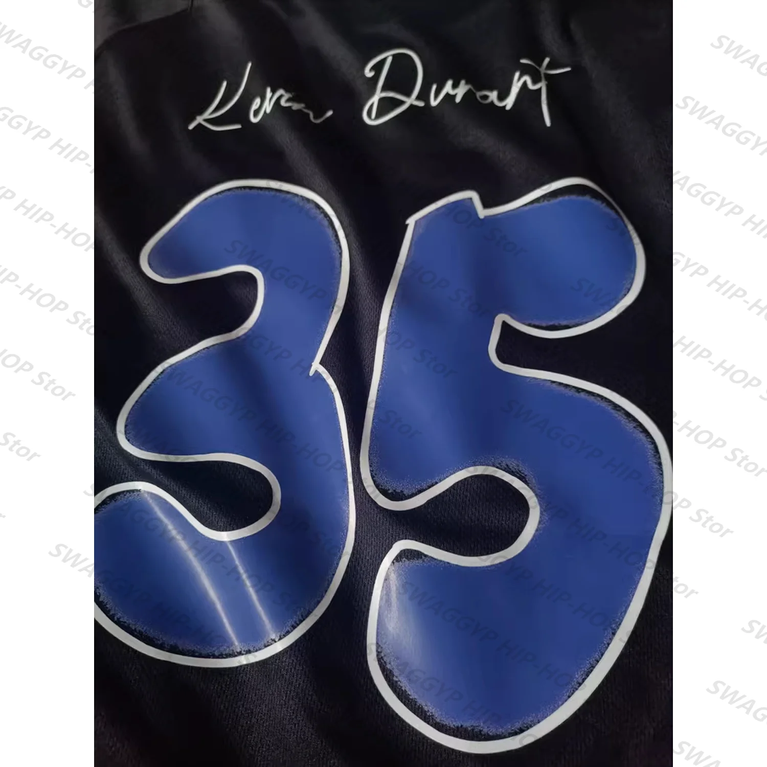 K.Durant Basketball Simple Crew Neck Short Sleeve Spring/Summer Blazer T-shirt-Navy #35 Classic Vintage Unisex Tops Kids/Adults