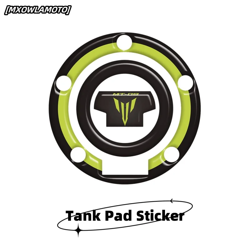 

For MT07 MT09 R6 R1 FZ09 Motorcycle Fuel Cap Cover Decal Sticker 3D Carbon Look