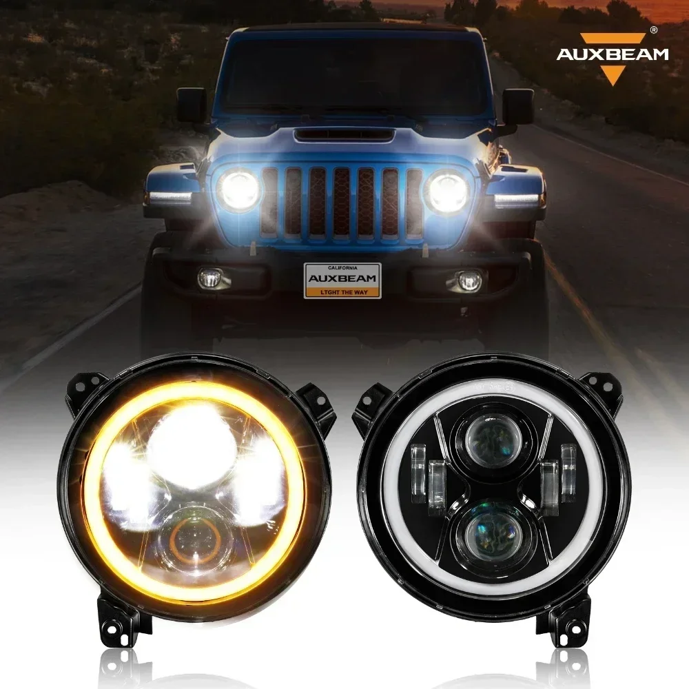 Auxbeam 7インチ ラウンド RGB LED ヘッドライト Auxbeam 7インチ ラウンド RGB LED ヘッドライト