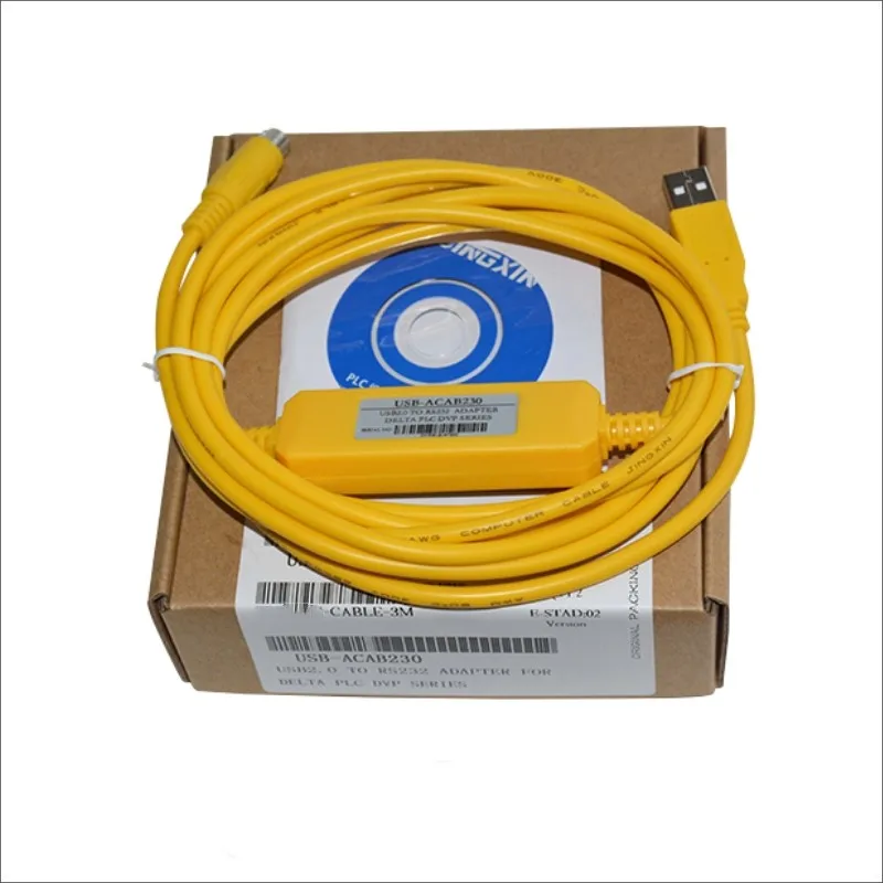 USBACAB230 델타 PLC 프로그래밍 케이블 USB-RS232 어댑터 USB-DVP ES EX ei EC SE SV SS 시리즈 케이블 
