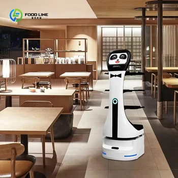 Robot Intelligente per Consegna Cibo con Guida Autonoma e Evitamento Ostacoli per Hotel, Ristoranti e Servizi di Catering Personalizzati