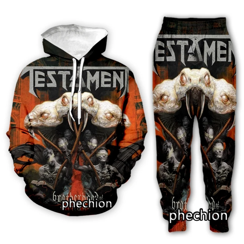 

phechion New Men/Women Testament ROCK 3D Print Clothing Long Sleeve Fashion Sweatshirt Hoodies Sport Casual Pants Z125