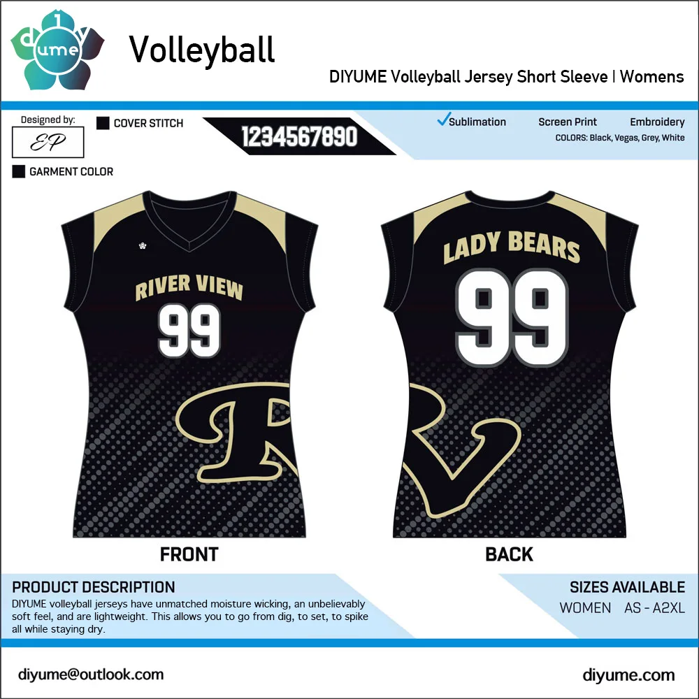New Sublimation Men Women Kid Volleyball Short Sleeve V-neck Jerseys Speed Dry High Elasticity Sports Competition Tee