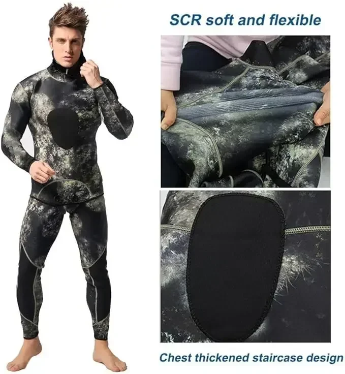 3mm Neoprene Men's Diving Suit Scuba Spearfishing Surfing Jumpsuit