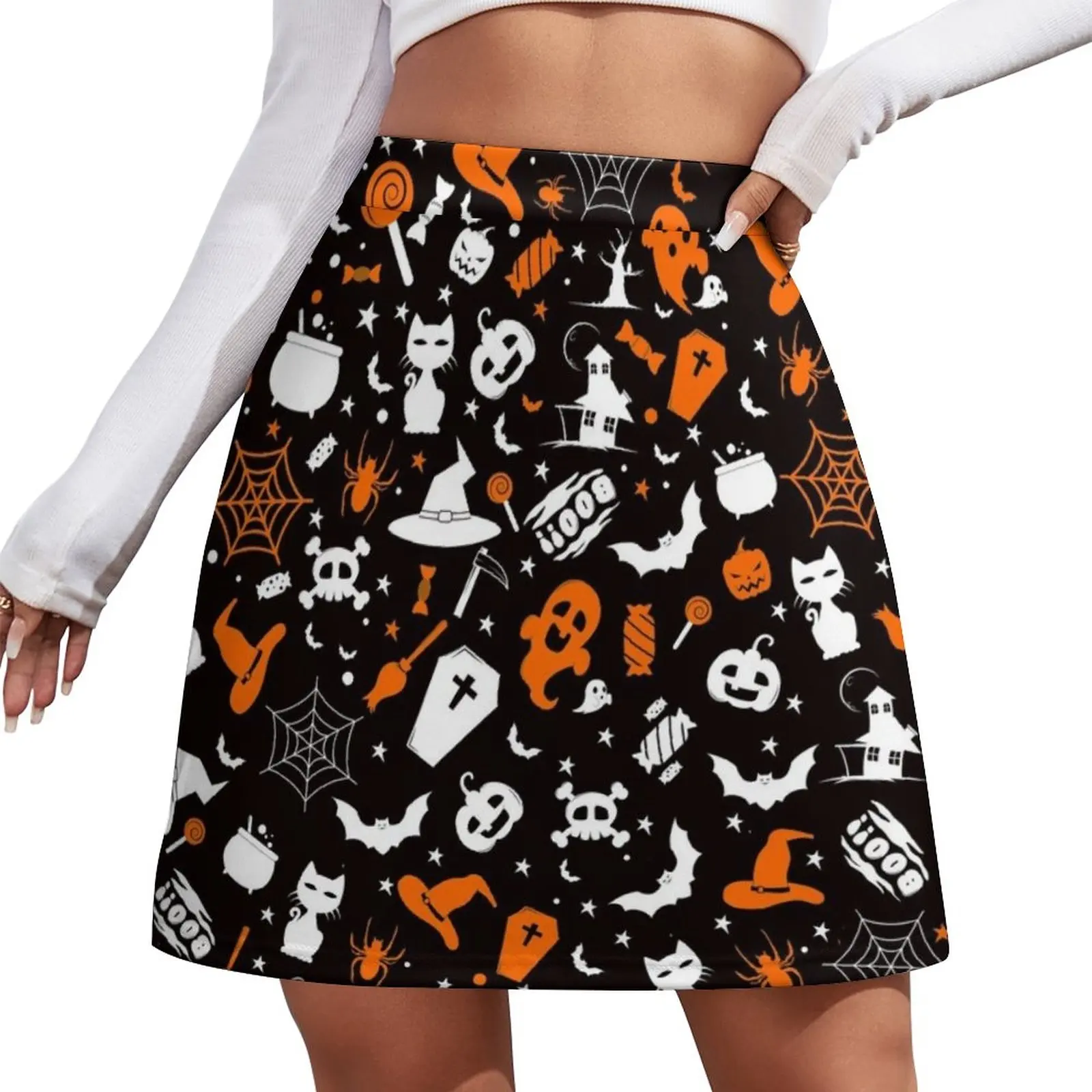 

Halloween Inspired Mini Skirt japanese fashion women's summer dress 2024 women's summer clothing 2024