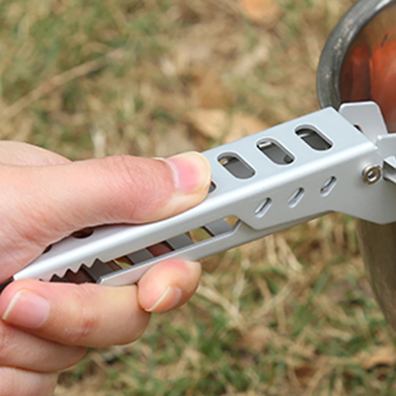 Outdoor-Geschirr: Verbrühungssicherer Topfclip, Besteckzubehör, Camping-Küchenhelfer, Lebensmittelzange, Grillclip, Camping-Kochgeschirr – Detail 5