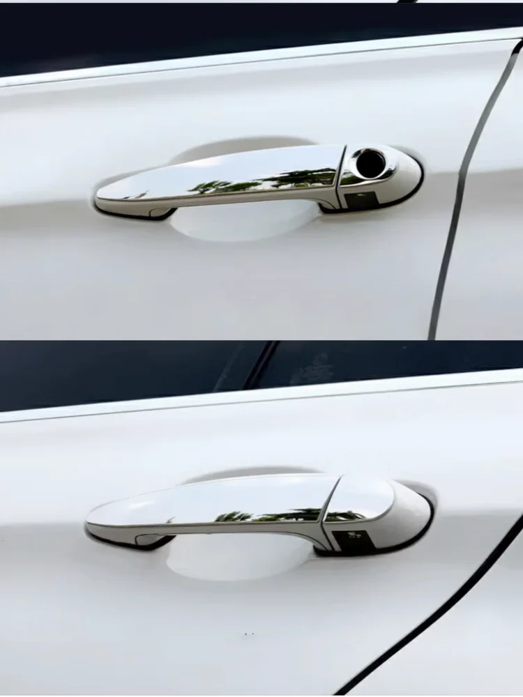 FUNDUOO Für BMW X5 E70 2008-2013 Chrome Auto Türgriff Abdeckung