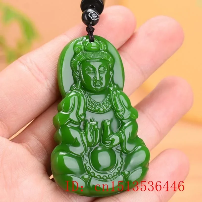 Grüne Jade-Halskette Mit Buddha-Anhänger – Feng Shui Glücksbringer Für Männer & Frauen