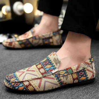 Summer Outdoor Men's Casual Shoes Breathable Man Loafers Lazy Shoes Comfortable Walking Sneakers Non-slip Flats Driving Shoes - Image 5