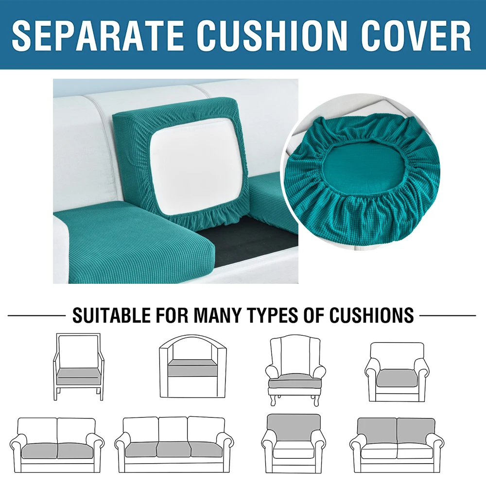 Thick Jacquard Sofa Cushion Cover Living Room Elastic Sofa Seat Covers Stretch Couch Cover Sectional Slipcover for Sofa L Shape 5