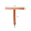 Natural Fruit Tree Parrot Pole Toy T-shaped  Bird Cockatiel Parakeet Perches Bite Claw Grinding Toy Bird Cage Accessories Pet To 6
