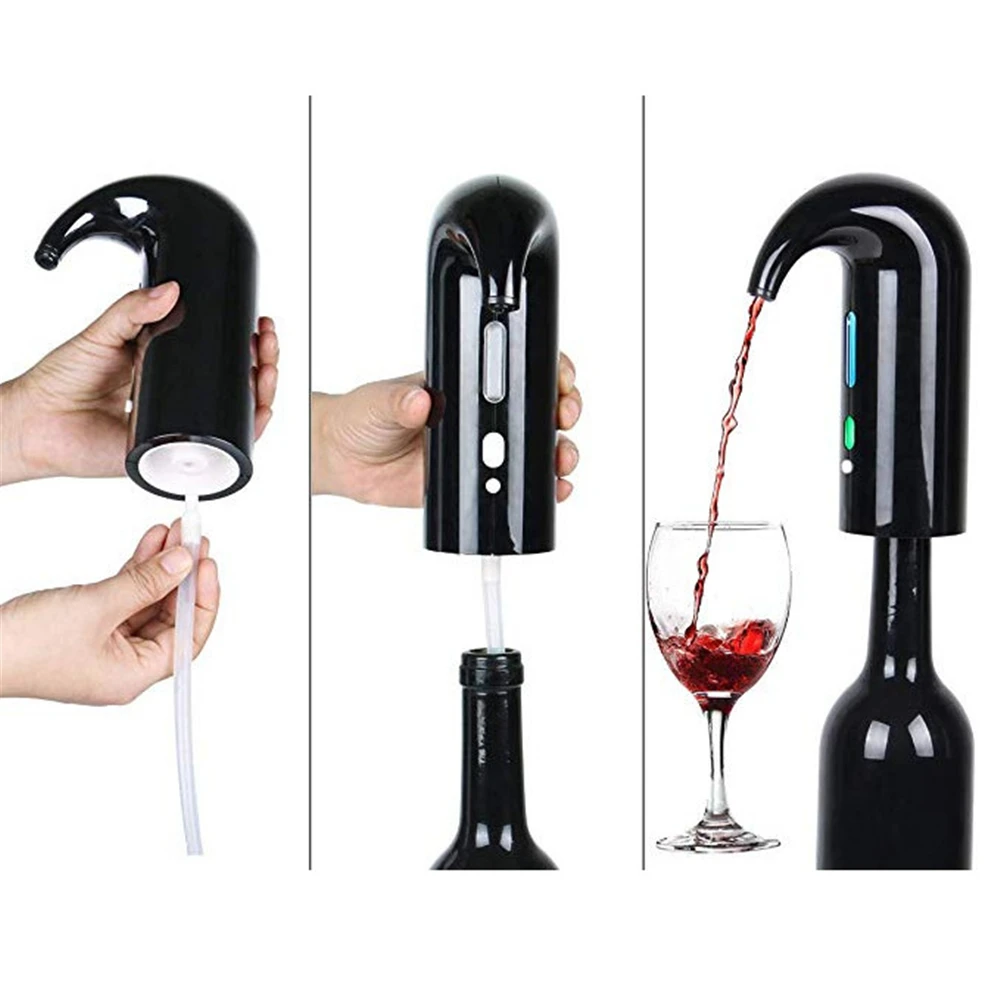 Usb Auto Sidro Decanter Aeratore Elettrico Per Vino Usb Whisky Versatore Dispenser Strumenti Portatile Veloce Whisky Decanter Per Regali Uomo