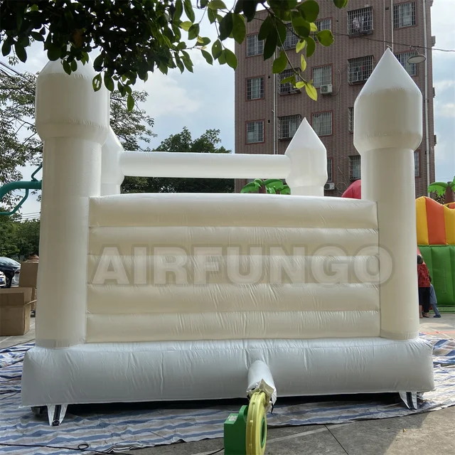 Outdoor Inflatable White Bounce House PVC Inflatable Bouncy Castle/Moon Bounce House/Bridal Bounce Wedding Bounce House White 3