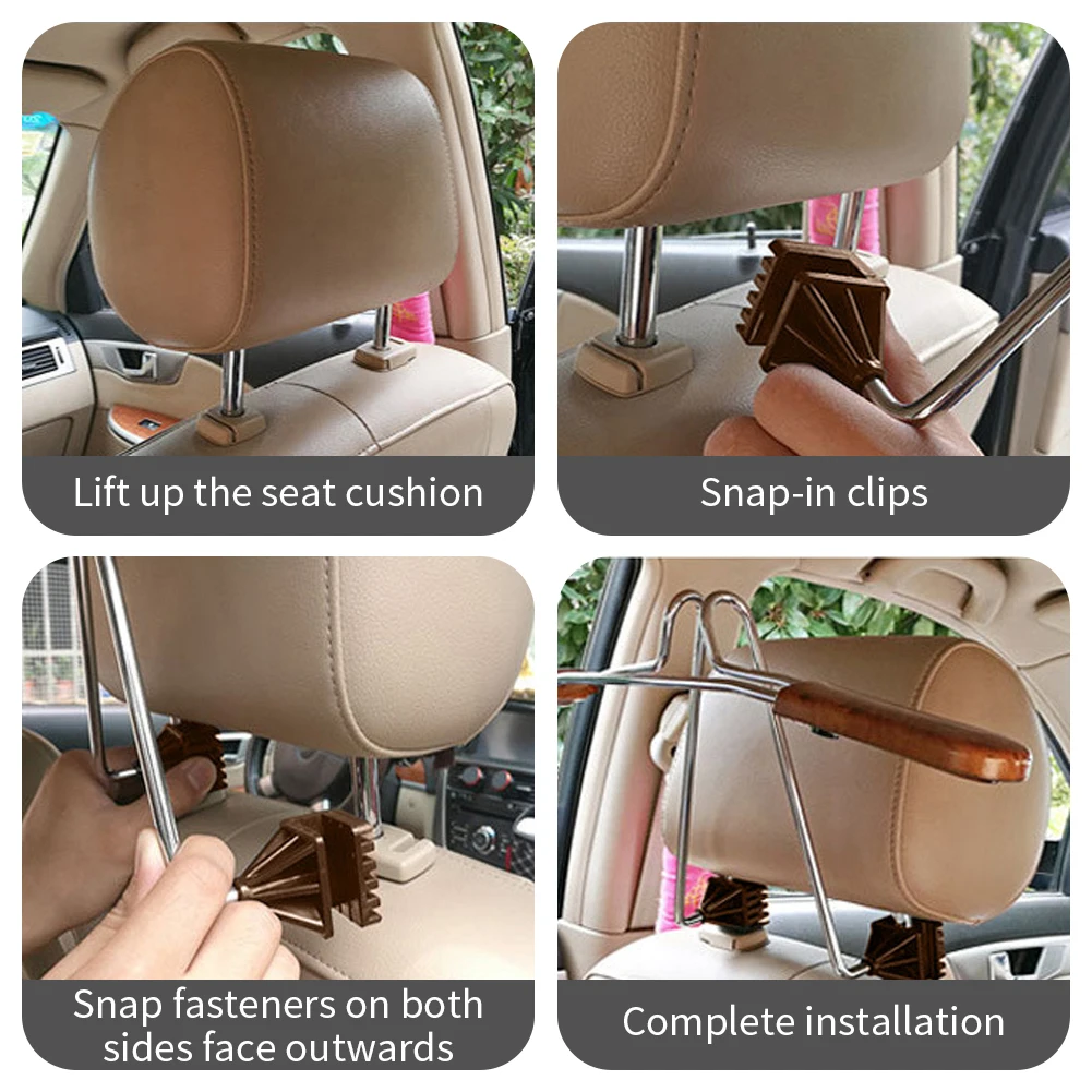Jackets Suits Holder Retractable Car Coat Hanger Stainless Steel Car Clothes Drying Rack Auto Suit Trousers Rack Accessories