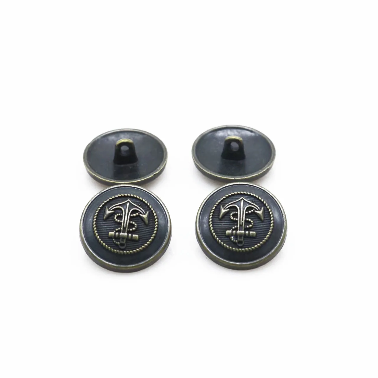 20mm bronze anchor Round Shank Button metal Button DIY Sewing Craft 20pcs