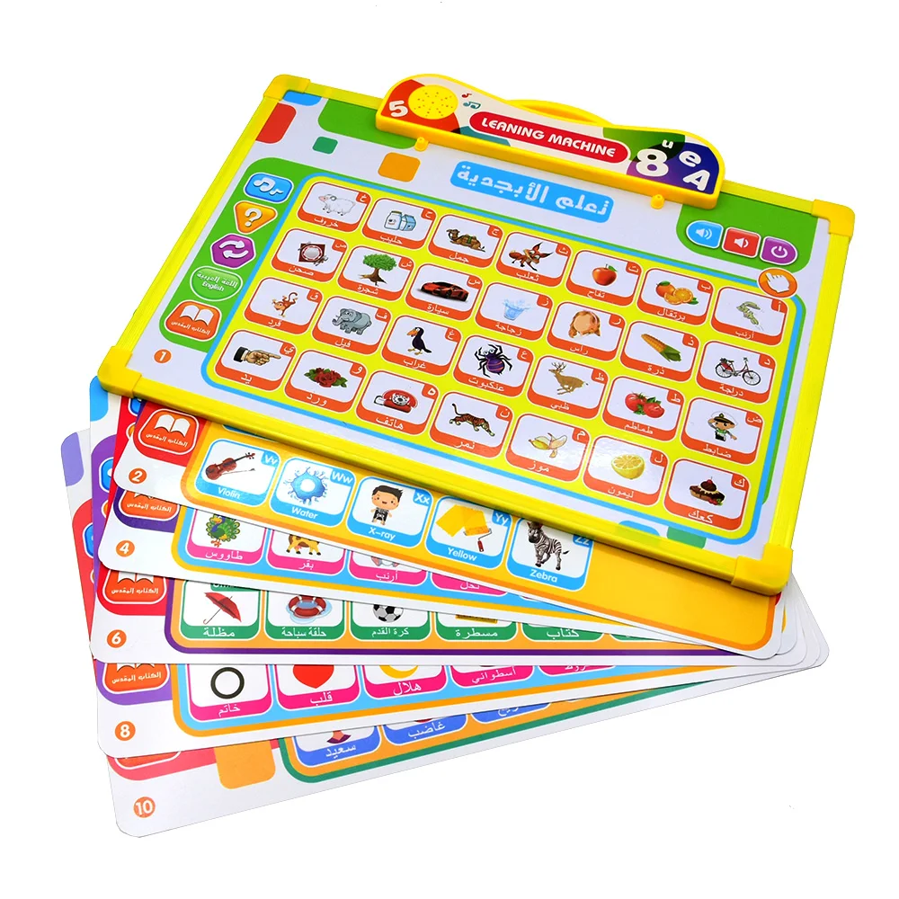 Christmas Sale Kid's Toys Arabic English Learning Machine Intelligent Point-reading Drawing Board Clearance Educational Toy 3