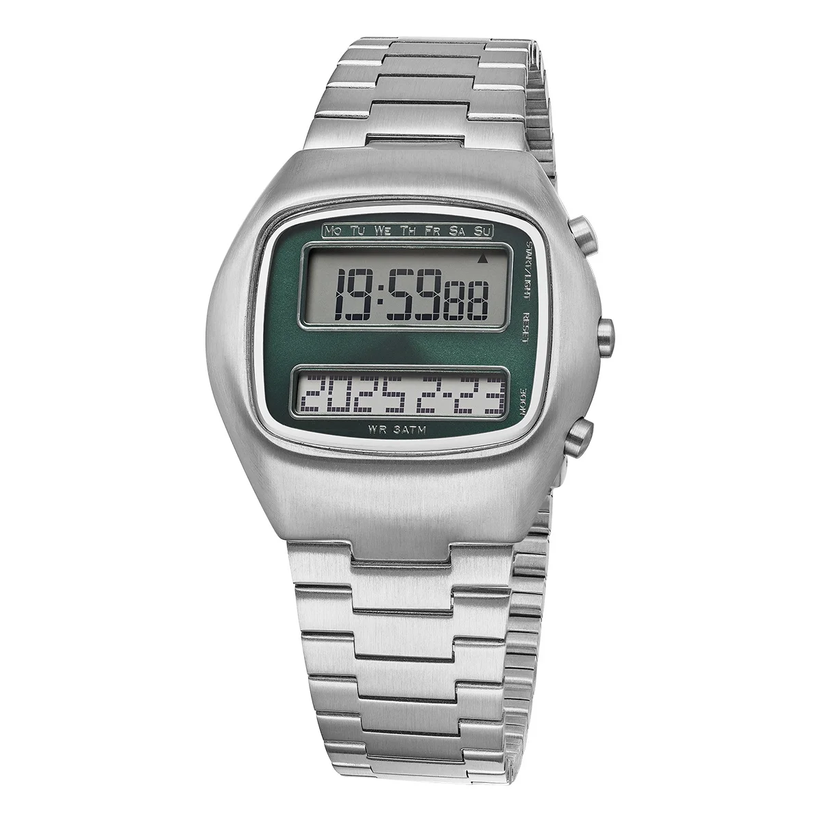 TV Design Style Luxury Alarm Timepiece Retro Display Digital Matching Lovers Gift Heuer Good with Maxell Battery Classic Watch