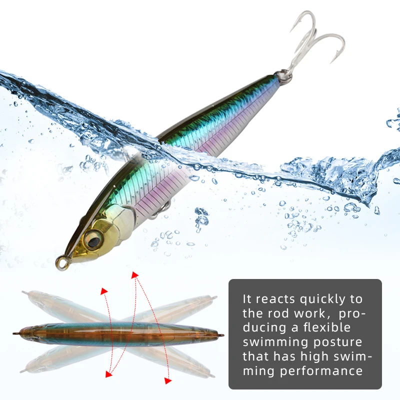 Le fish 75mm 85mm 95mm 105mm Sinking Fishing Lure Weight Bass Tackle Carp  Pesca Accessories Saltwater Fish Bait Isca Artificial