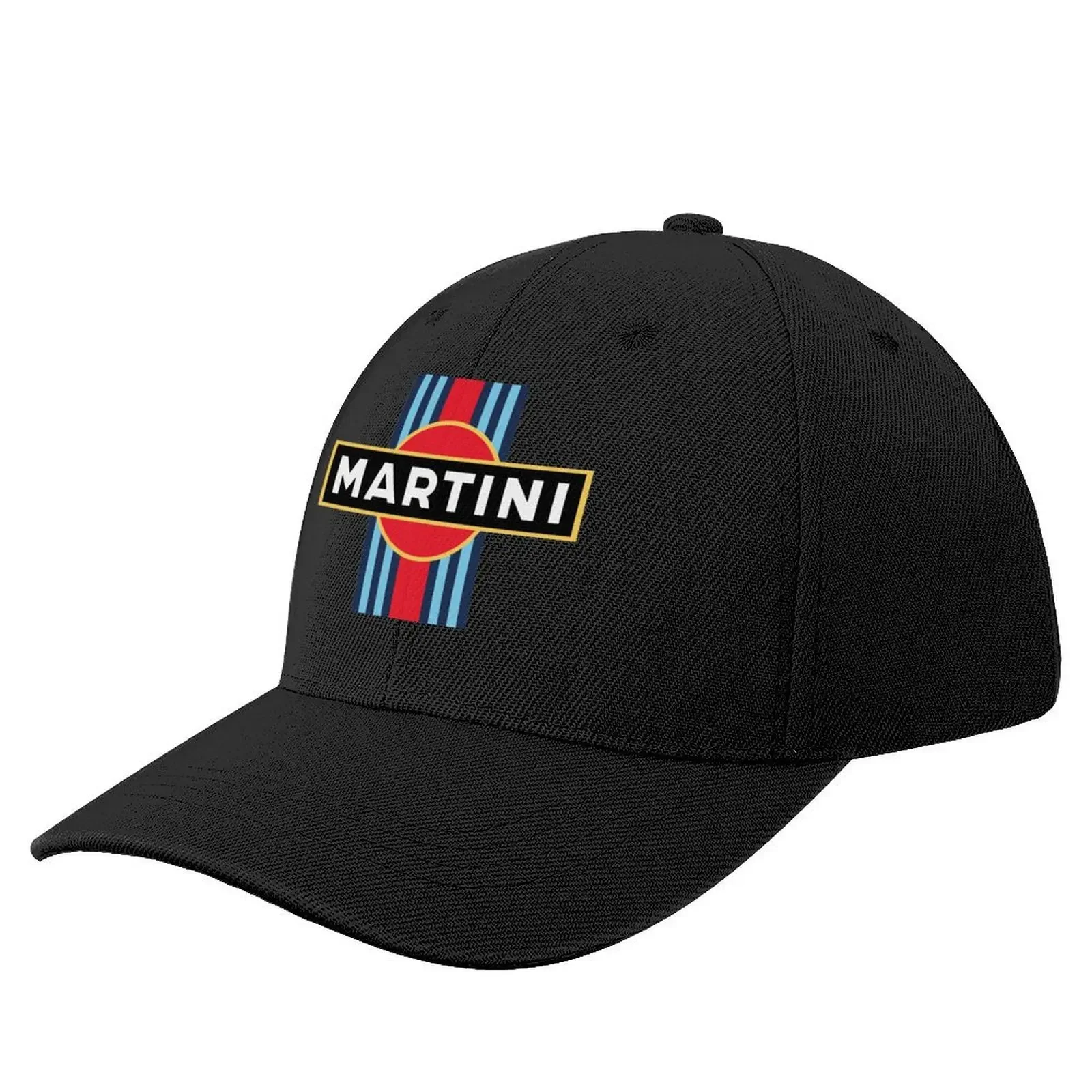 

Martini Racing Stripe Baseball Cap Golf Hat black Beach Woman Men's