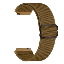 Universal Nylon Smartwatch Strap - Durable 46mm Bracelet Band for Enhanced Comfort (Brown)