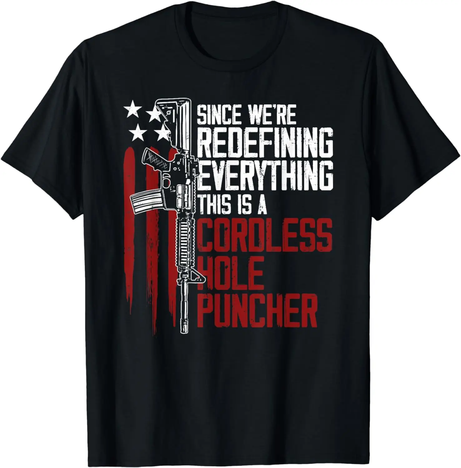 

2024 summer tops men clothing We're Redefining Everything This Is A Cordless Hole Puncher T-Shirt