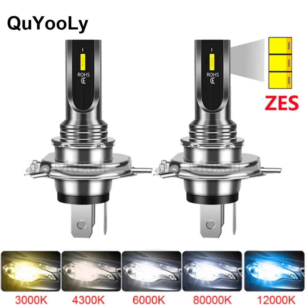 

2Pcs H4 H7 H11 H3 Car Fog Light Bulbs H8 H9 H16JP H1 9005 9006 Auto Driving Headllamp Lamps 6500K 12V 24V LED Car Headlights