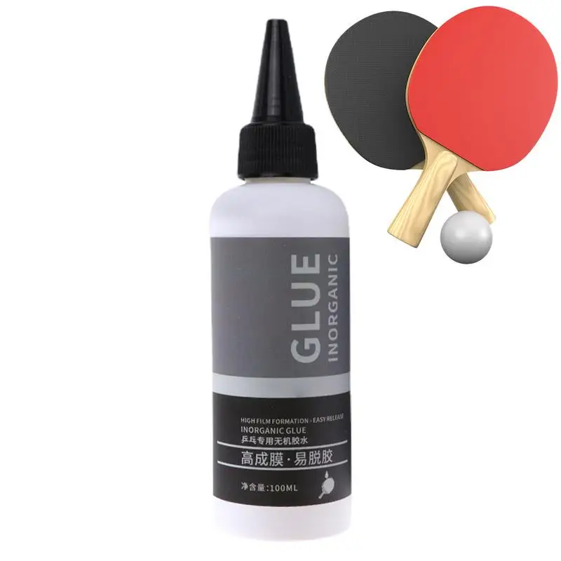 

Table Tennis Paddle Glue 100ML Pingpong Racket Rubber Adhesive Fast Filming Water Based Professional Inorganic Rubber Glue