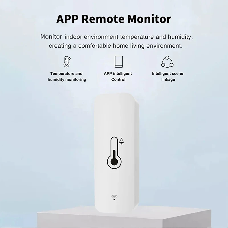 Tuya Zigbee WiFi Temperature And Humidity Sensor APP Remote Monitor For Smart Home var SmartLife WorkWith Alexa Google Assistant 2