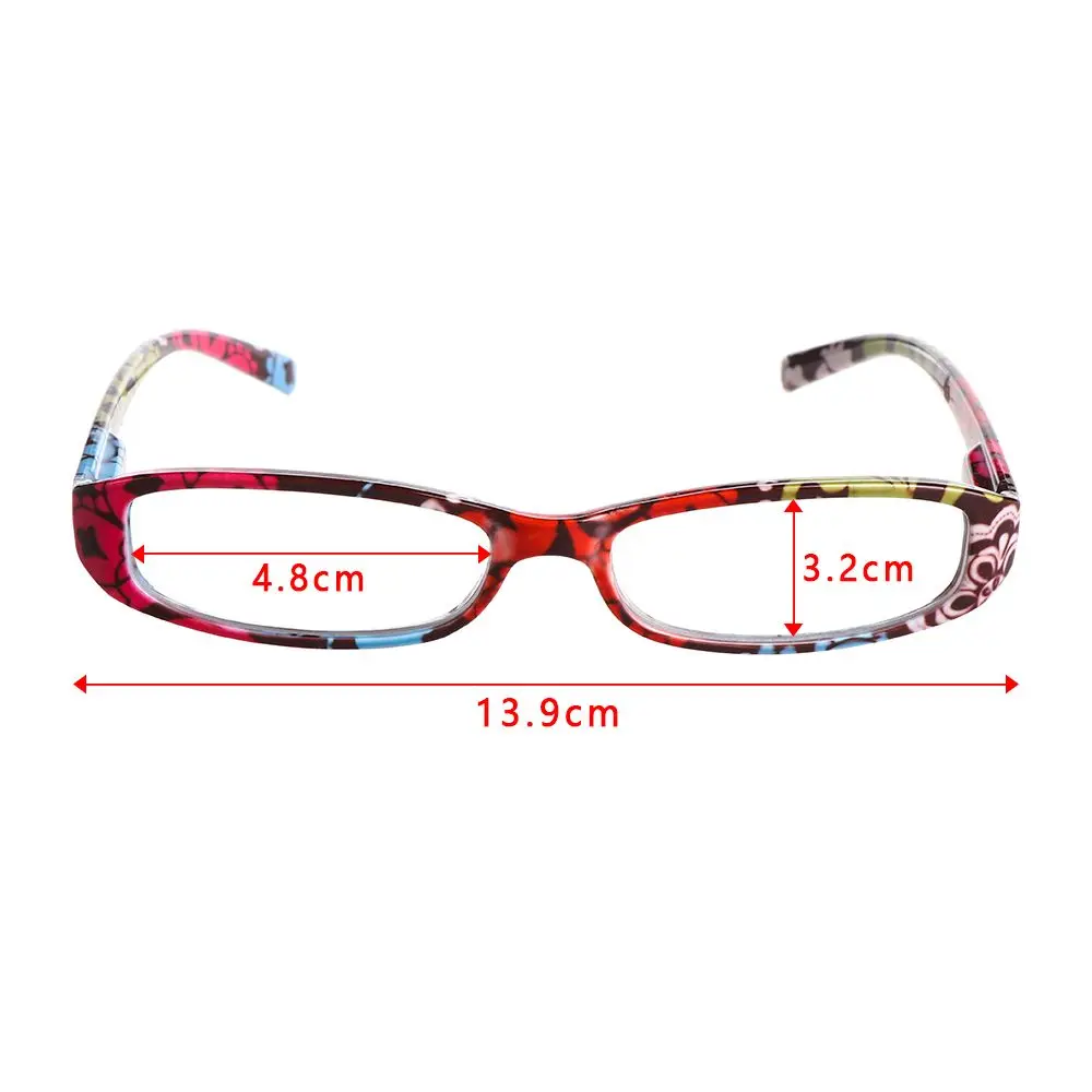 Vision Care Reading Glasses Flower Ultra Light Resin Presbyopic Eyewear Eye Protection Magnifying Square Eyeglasses Men Women