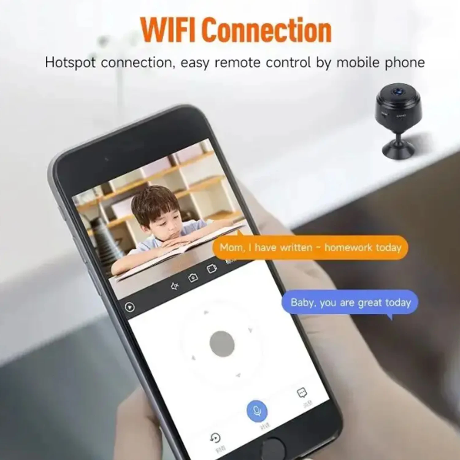 1080P A9 Mini Wifi Camera Magnetic Network Security IP Camera Night Vision Wifi Wireless Portable Infrared Video Voice Record 3
