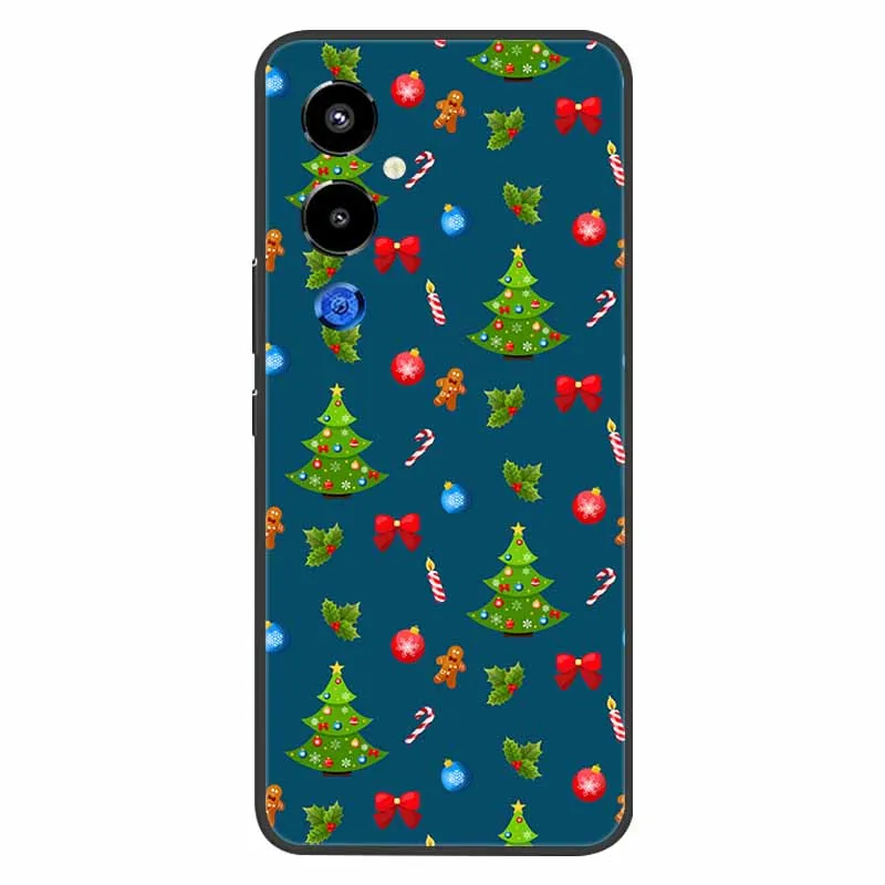 Christmas Silicone Soft TPU Phone Case - Festive Holiday Gift Cover