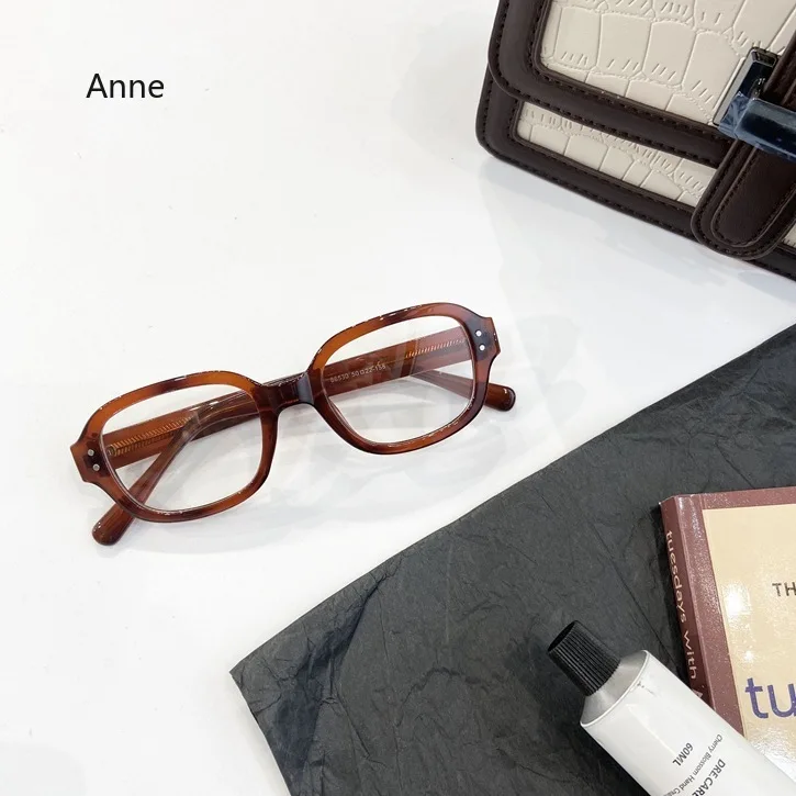 Eyeglasses Frames Eyewear Frames Women Glasses Fashion Eyeglasses Korea Retro Leopard Glasses Frame Women and Men No Makeup Star Style Decorative Frames