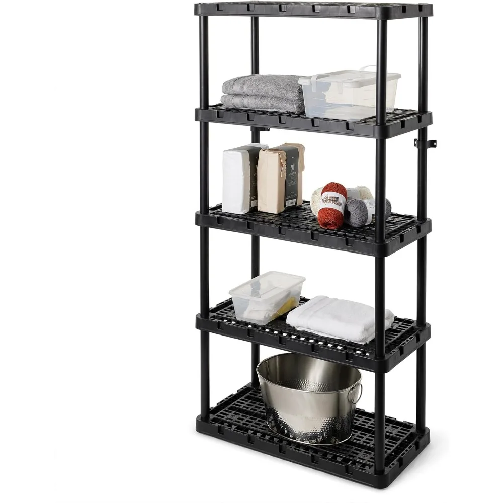 5 Shelf Knect-A-Shelf Ventilated Heavy Duty Storage Unit Organizer System for Home, Garage, Basement & Laundry 6